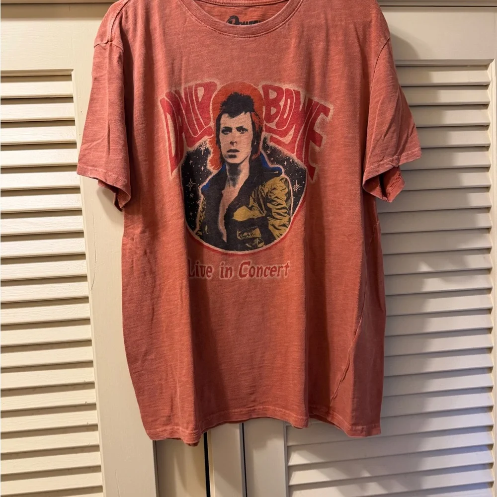 Lucky Brand David Bowie Concert Tee - Rust - Picture 2 of 4